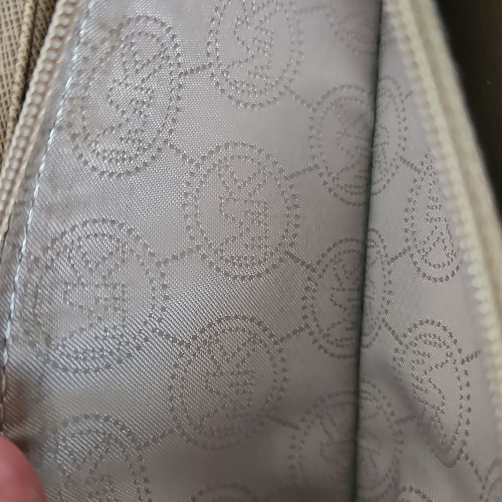Michael Kors Tan Jet Set Travel Saffiano Leather Zip Around Continental Wallet - Picture 4 of 9